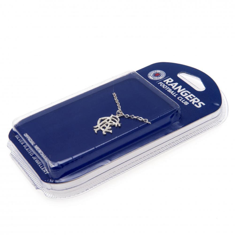 Rangers FC Silver Plated Pendant & Chain XL