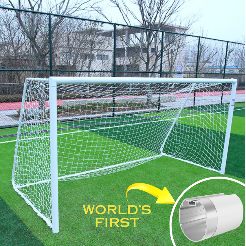 3.7m x 1.8m Cazna ALU60 Folding Soccer Goal [Single or Pair:: Single]