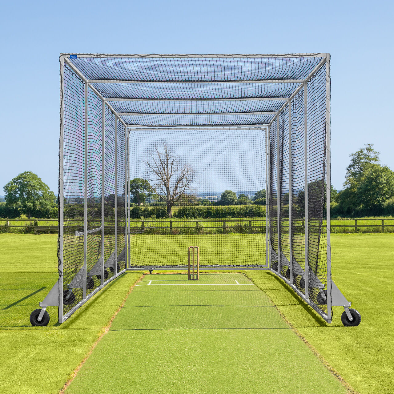 Olimpico Mobile Cricket Batting Cag - 360° Fuction [Cage Length: 8m]