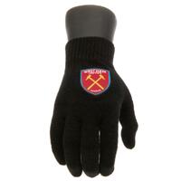 West Ham United FC Knitted Gloves Junior