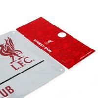 Liverpool FC White Street Sign