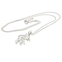 Rangers FC Sterling Silver Pendant & Chain Medium