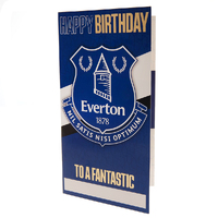 Everton FC Birthday Card Personalised