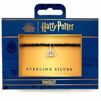 Harry Potter Stone Bracelet With Sterling Silver Charm Deathly Hallows