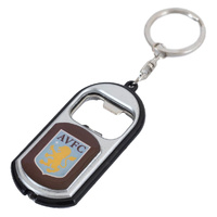 Aston Villa FC Key Ring Torch Bottle Opener