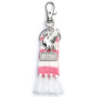 Liverpool FC Pink Bar Scarf Bag Charm