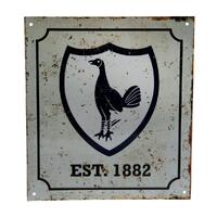 Tottenham Hotspur FC Retro Logo Sign