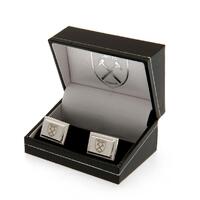 West Ham United FC Silver Plated Cufflinks