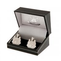 Newcastle United FC Silver Plated Formed Cufflinks