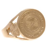 Celtic FC 9ct Gold Crest Ring Medium