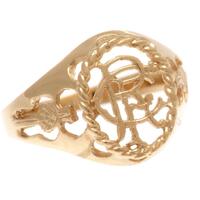 Rangers FC 9ct Gold Crest Ring Small