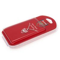 Arsenal FC Silver Plated Pendant & Chain CR