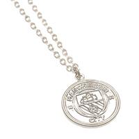 Manchester City FC Silver Plated Pendant & Chain