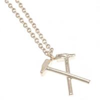 West Ham United FC Silver Plated Pendant & Chain HM
