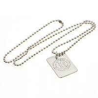 Chelsea FC Silver Plated Dog Tag & Chain