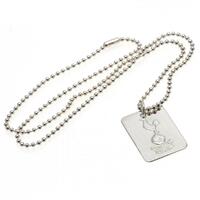 Tottenham Hotspur FC Silver Plated Dog Tag &amp; Chain
