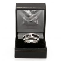 Liverpool FC Black Inlay Ring Small