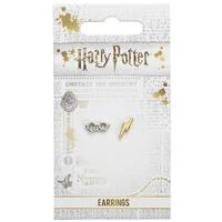 Harry Potter Silver Plated Earrings Lightning Bolt & Glasses