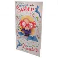 Harry Potter Birthday Card Sister