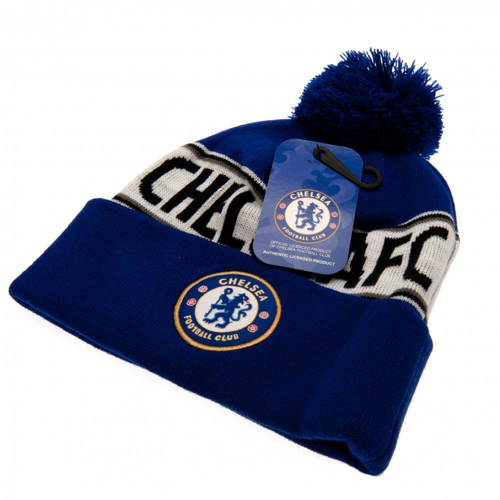 Chelsea FC Royal Text Ski Hat