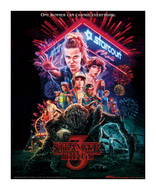 Stranger Things Framed 3D Picture Summer Of 85