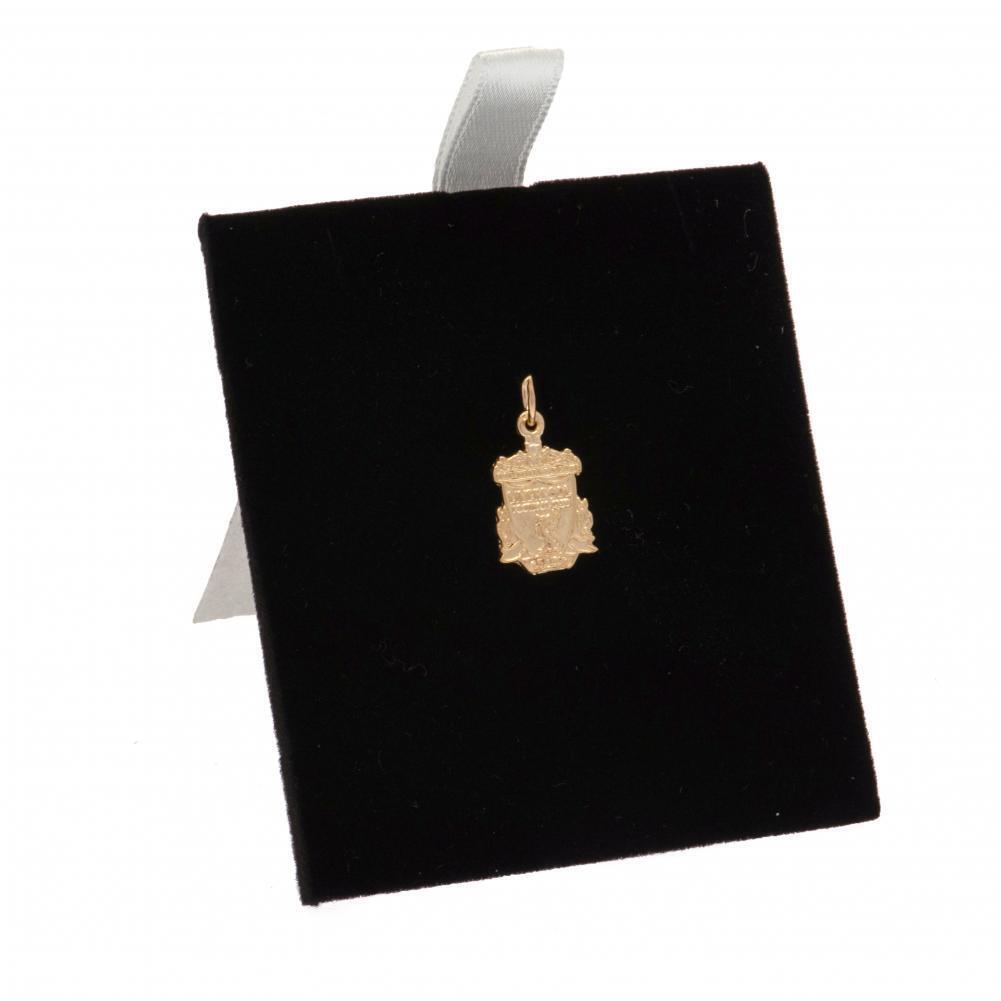 Liverpool FC 9ct Gold Pendant Crest Small