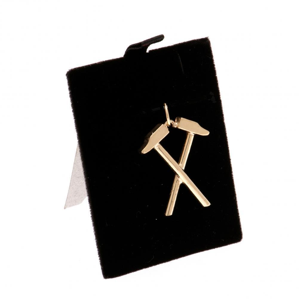 West Ham United FC 9ct Gold Pendant Hammers