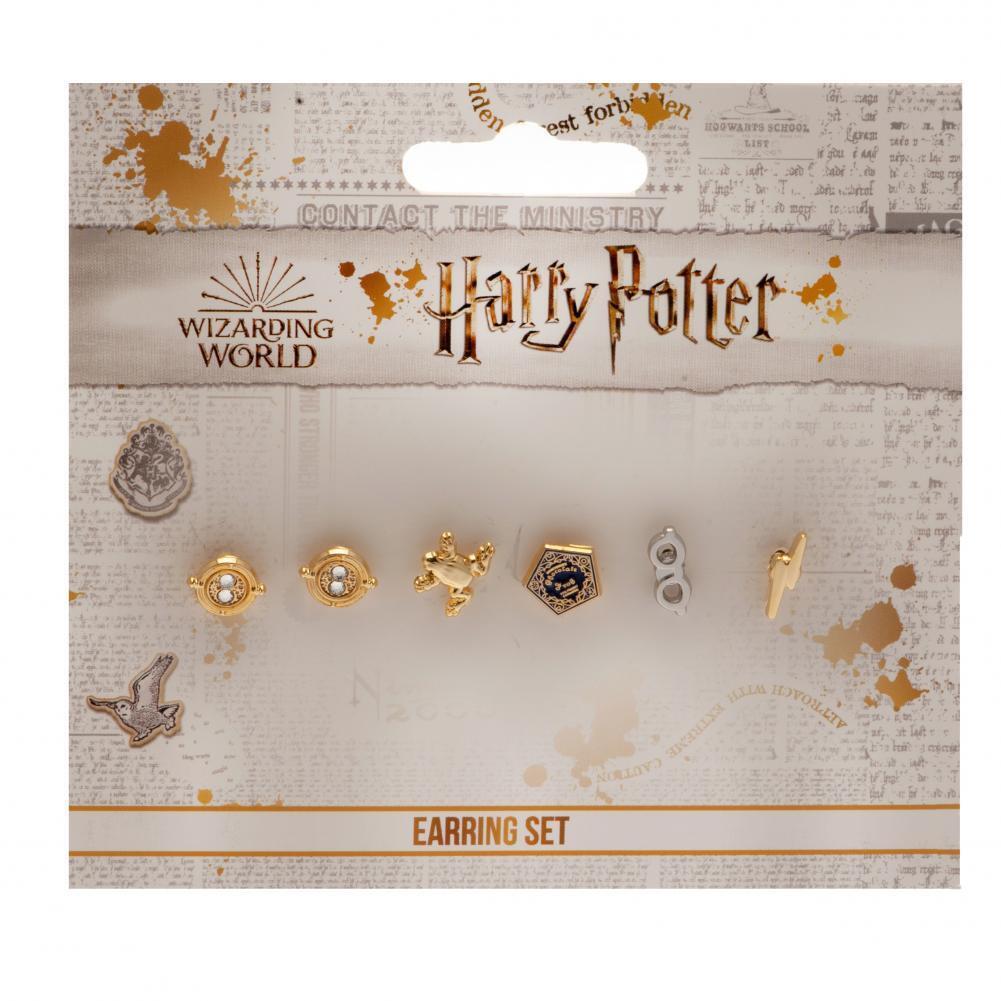 Harry Potter Gold Plated Earring Set 