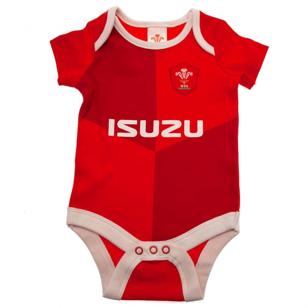 Wales RU 2 Pack Bodysuit 6/9 mths QT