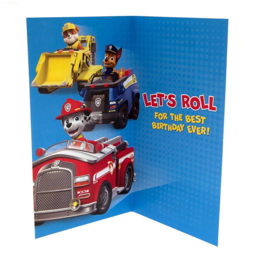 Paw Patrol Birthday Card Boy