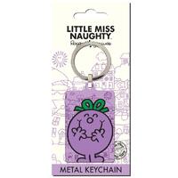 Little Miss Naughty Metal Keyring