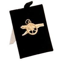 Arsenal FC 9ct Gold Pendant Cannon