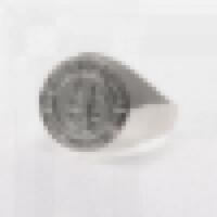 Everton FC Silver Plated Crest Ring Small