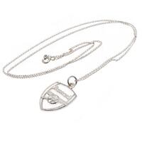 Arsenal FC Sterling Silver Pendant & Chain CR