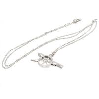 Arsenal FC Sterling Silver Pendant & Chain GN