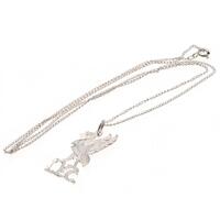Liverpool FC Sterling Silver Pendant & Chain LB