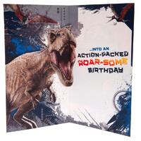 Jurassic World Birthday Card