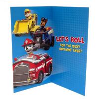 Paw Patrol Birthday Card Boy