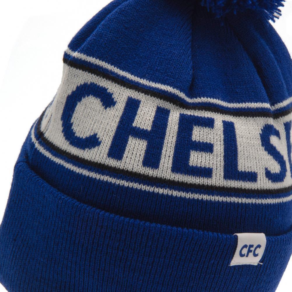Chelsea FC Royal Text Ski Hat