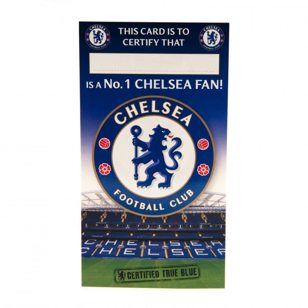 Chelsea FC No. 1 Fan Birthday Card