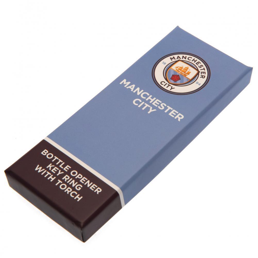 Manchester City FC Key Ring Torch Bottle Opener