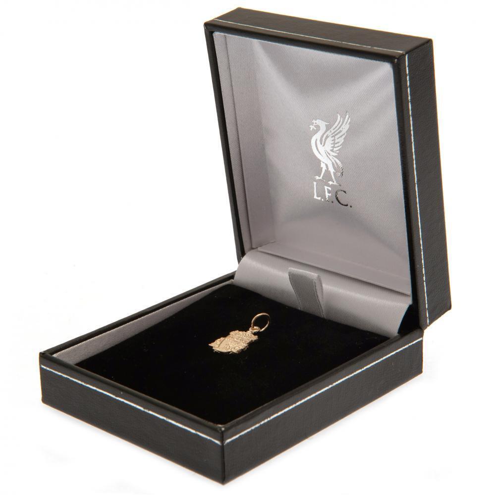 Liverpool FC 9ct Gold Pendant Crest Small