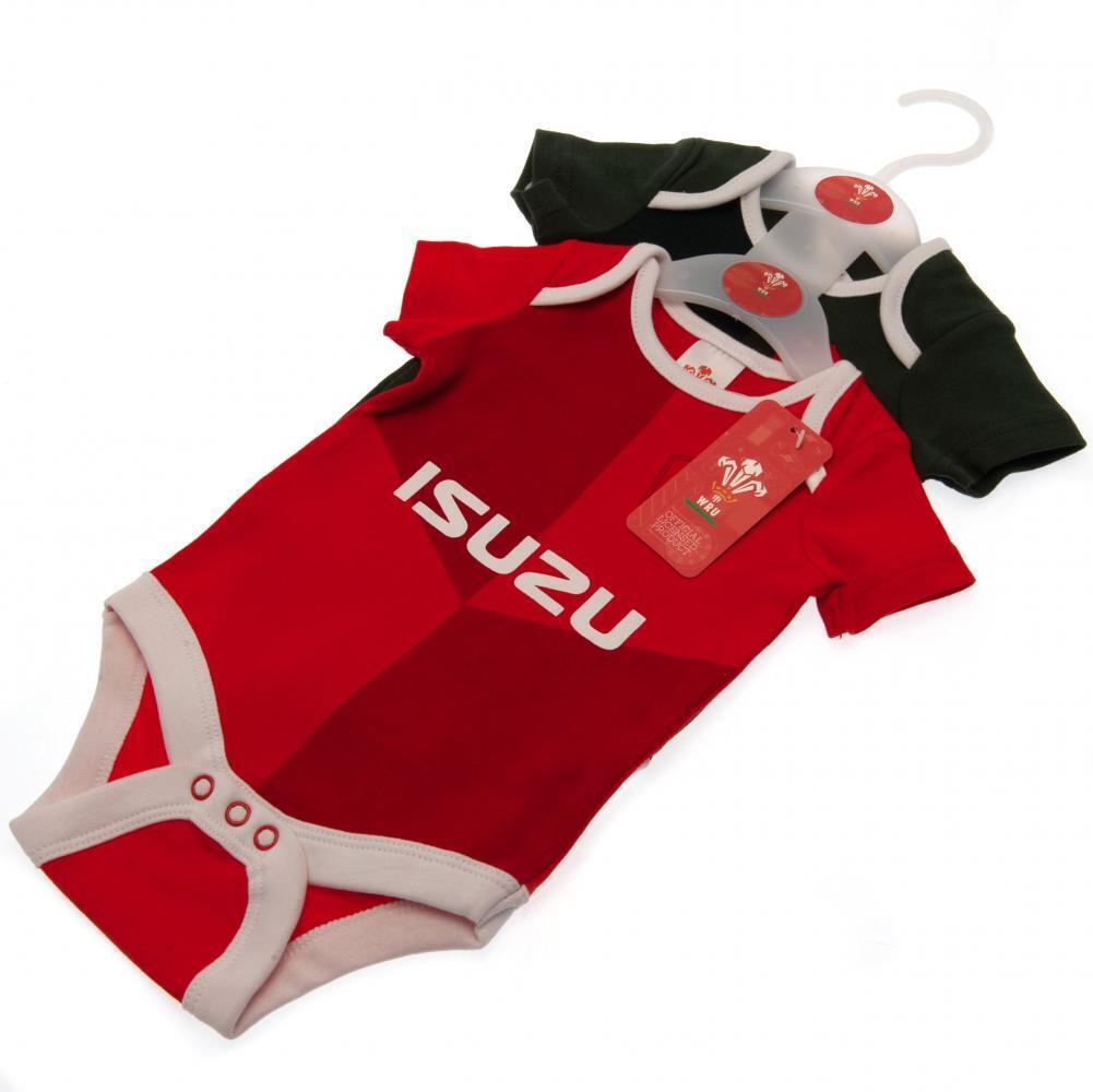 Wales RU 2 Pack Bodysuit 6/9 mths QT