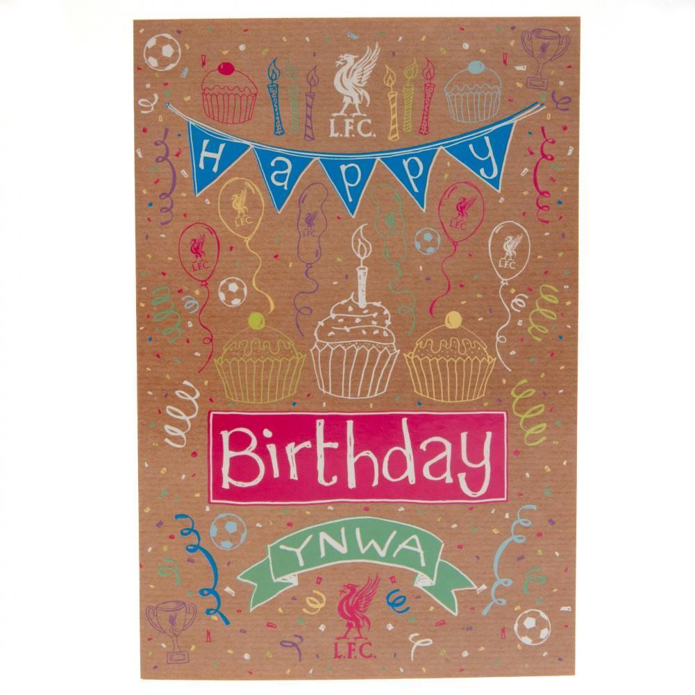 Liverpool FC Birthday Card Girl