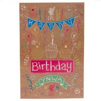 Liverpool FC Birthday Card Girl