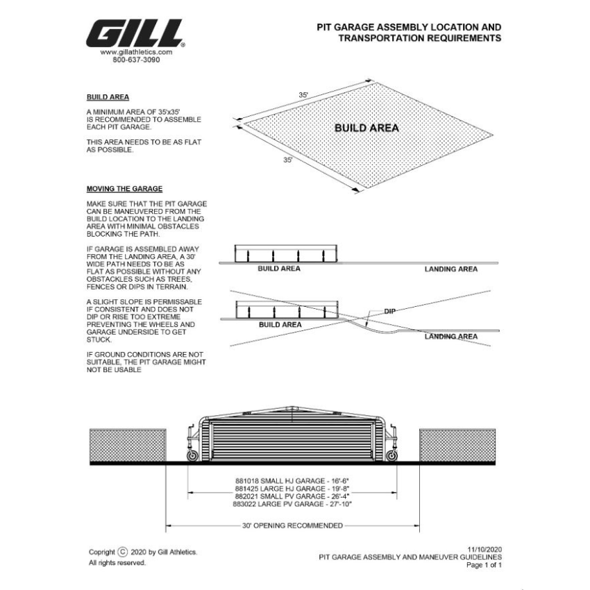 Gill Landing Pit Sheds
