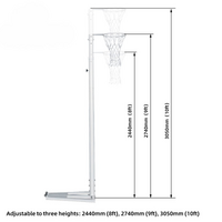 Freestanding Netball Posts [Single or Pair:: Single]