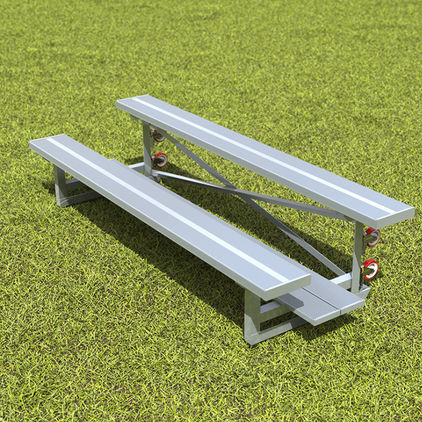 Cazna Mobile Bleachers [2-Tier/3-Tier] [2-Tier / 3-Tier System:: 2-Tier] [Bleacher Package:: Single Bleacher (10 Seats)]