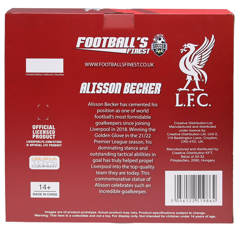 Liverpool FC Footballs Finest Alisson Becker Premium 60cm Statue