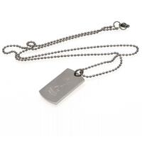 Tottenham Hotspur FC Engraved Dog Tag & Chain